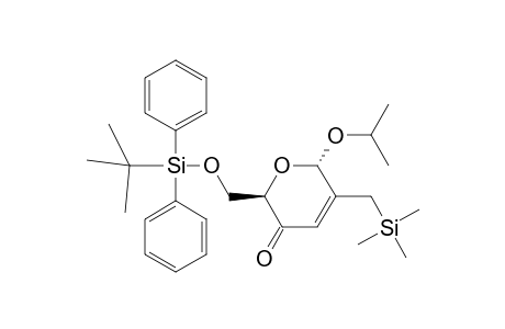 2-(Isopropyloxy)-6-[(tert-butyldiphenylsiloxy)methyl]-3-[(trimethylsilyl)methyl]dihydro-2H-pyran-5-one
