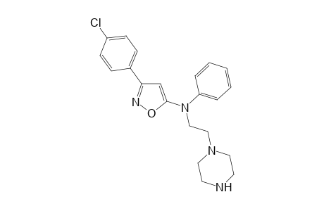 3-(4-Chlorophenyl)-5-(2-piperazinoethylanilino)isoxazole