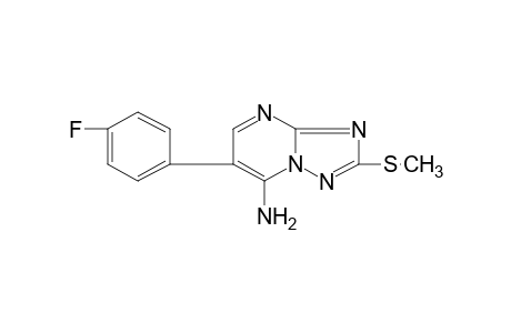 7-AMINO-6-(p-FLUOROPHENYL)-2-(METHYLTHIO)-s-TRIAZOLO[1,5-a]PYRIMIDINE