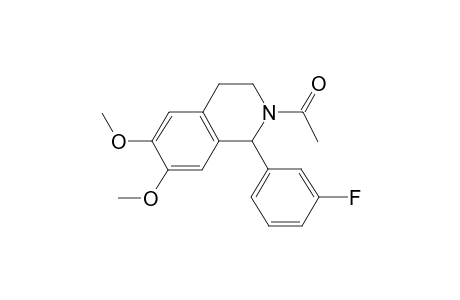 2-Acetyl-1-(3-fluorophenyl)-6,7-dimethoxy-1,2,3,4-tetrahydroisoquinoline