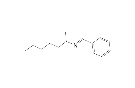 2-Heptanamine, N-(phenylmethylene)-