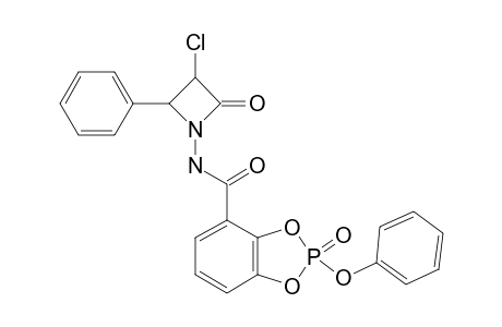 N-[2-(PHENYL)-3-CHLORO-4-OXO-AZETIDIN-1-YL]-2-(PHENOXY)-BENZO-(1,3,2)-DIOXAPHOSPHOLE-2-OXIDE-4-CARBOXAMIDE
