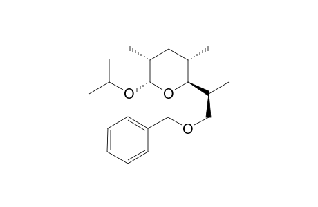 (2S,3R,5S,6S)-6-[(2S)-1-benzyloxypropp-2-yl)]-3,5-dimethyl-2-isopropoxytetrahydropyran