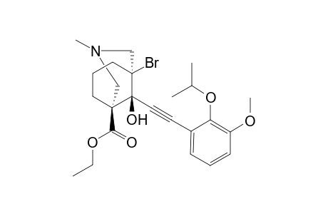 (1.alpha,4.beta,9.beta)-Ethyl 5-bromo-3-methyl-9-hydroxy-9-[2-(3-methoxy-2-isopropoxy)phenylethynyl]-3-azabicyclo[3.3.1]nonanecarboxylate