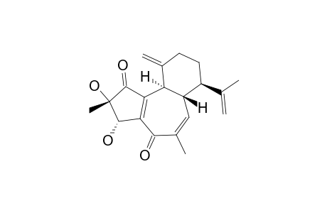 1,5-DIOXO-2,3-DIHYDROXYRHAMNOFOLA-4-(10),6,11-(18),15-TETRAENE