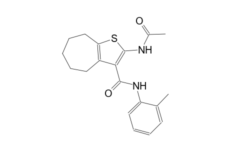 4H-cyclohepta[b]thiophene-3-carboxamide, 2-(acetylamino)-5,6,7,8-tetrahydro-N-(2-methylphenyl)-