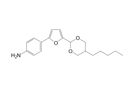 4-[5-(5-pentyl-1,3-dioxan-2-yl)-2-furyl]aniline