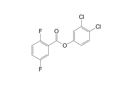 2,5-Difluorobenzoic acid, 3,4-dichlorophenyl ester