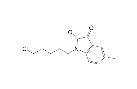 1-(5-Chloranylpentyl)-5-methyl-indole-2,3-dione