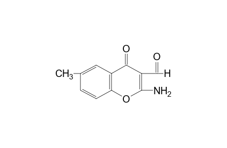 2-AMINO-6-METHYL-4-OXO-4H-1-BENZOPYRAN-3-CARBOXALDEHYDE