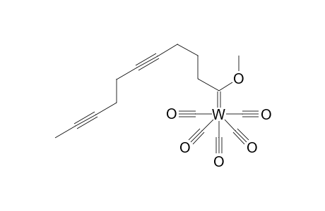 Deca-4,8-diyn-1-yl (pentacarbonylmethoxycarbene)tungsten complex