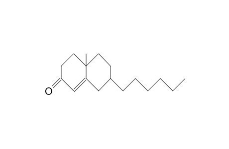 6-Methyl-9-hexyl-bicyclo(4.4.0)dec-1-en-3-one