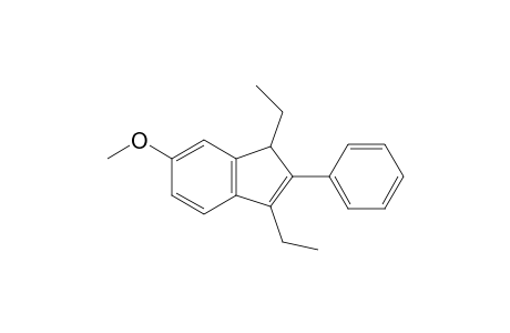 1H-Indene, 1,3-diethyl-6-methoxy-2-phenyl-