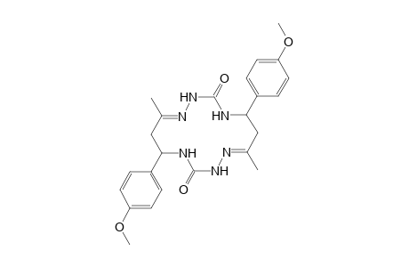 7,14-Dimethyl-5,12-di(4-methoxyphenyl)-1,2,4,8,9,11-hexaazacyclotetradeca-7,14-diene-3,10-dione