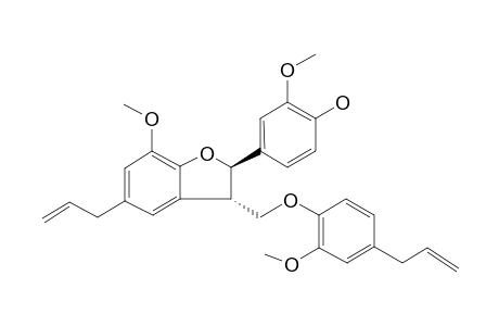 TULSINOL-C;5-ALLYL-3-(4-ALLYL-2-METHOXYPHENOXYMETHYL)-2-(4-HYDROXY-3-METHOXYPHENYL)-7-METHOXY-2,3-DIHYDROBENZOFURAN