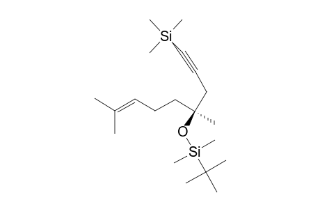 (4S)-4-(TERT.-BUTYL-DIMETHYL-SILANYLOXY)-4,8-DIMETHYL-1-TRIMETHYLSILANYL-NON-7-EN-1-YNE