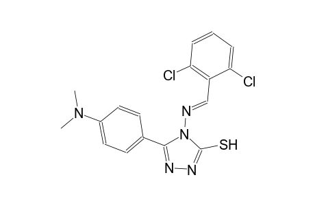 4-{[(E)-(2,6-dichlorophenyl)methylidene]amino}-5-[4-(dimethylamino)phenyl]-4H-1,2,4-triazole-3-thiol