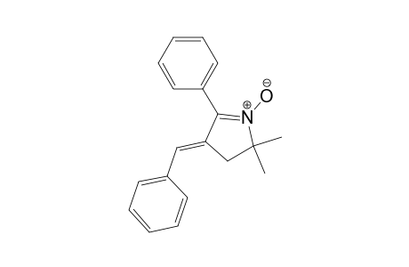 2H-Pyrrole, 3,4-dihydro-2,2-dimethyl-5-phenyl-4-(phenylmethylene)-, 1-oxide