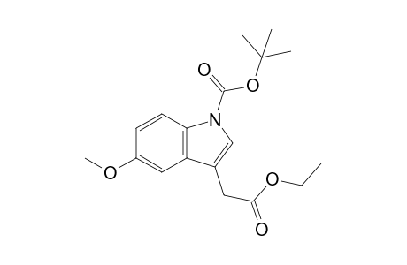 Ethyl (5-methoxy-1-(tert-butoxycarbonyl)-3-indolyl)acetate