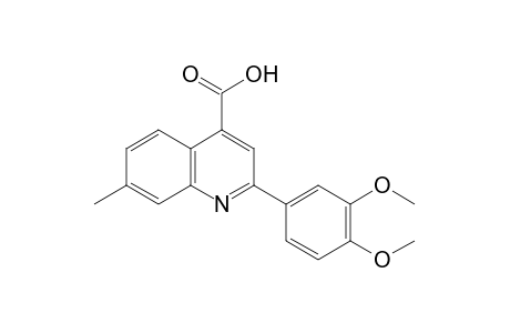 2-(3,4-dimethoxyphenyl)-7-methylcinchoninic acid