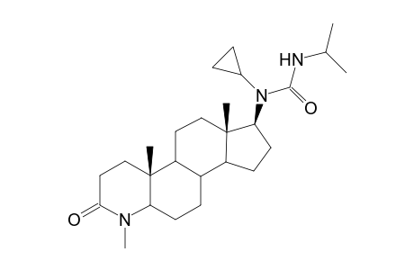 17.beta.-(Ureylene-N-cyclopropyl-N'-isopropyl)-4-methyl-4-aza-5.alpha.-androstan-3-one