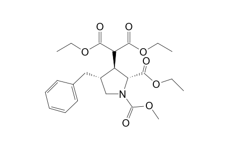 Diethyl [(2R,3S,4R)-N-(methoxycarbonyl)-4-benzyl-2-(ethoxycarbonyl)pyrrolidine-3-yl]malonate