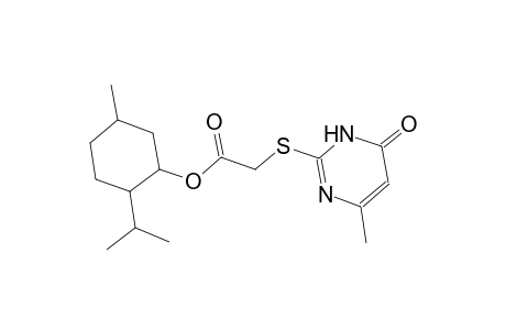 2-isopropyl-5-methylcyclohexyl [(4-methyl-6-oxo-1,6-dihydro-2-pyrimidinyl)sulfanyl]acetate