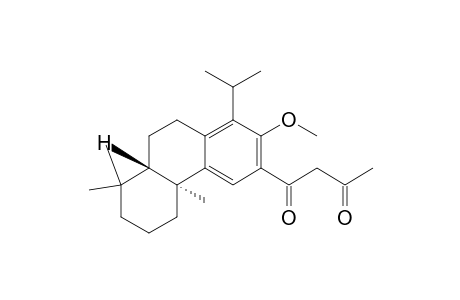 1,3-Butanedione, 1-[4b,5,6,7,8,8a,9,10-octahydro-2-methoxy-4b,8,8-trimethyl-1-(1-methylethyl)-3-phenanthrenyl]-, (4bS-trans)-
