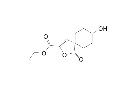 2-Oxaspiro[4.5]dec-3-ene-3-carboxylic acid, 8-hydroxy-1-oxo-, ethyl ester, cis-
