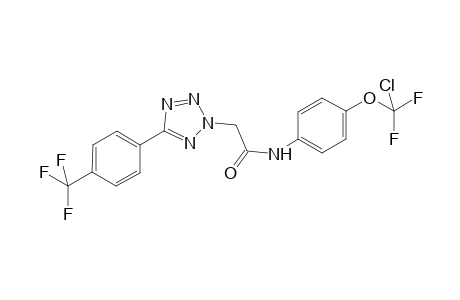 N-[4-[chloranyl-bis(fluoranyl)methoxy]phenyl]-2-[5-[4-(trifluoromethyl)phenyl]-1,2,3,4-tetrazol-2-yl]ethanamide