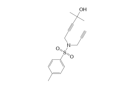 4-Methyl-N-(4-methyl-4-oxidanyl-pent-2-ynyl)-N-prop-2-ynyl-benzenesulfonamide