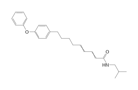 n-Isobutyl 9-(para-phenoxyphenyl)-2,4-nonadienamide