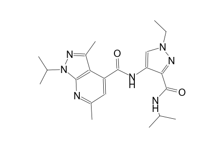 N-{1-ethyl-3-[(isopropylamino)carbonyl]-1H-pyrazol-4-yl}-1-isopropyl-3,6-dimethyl-1H-pyrazolo[3,4-b]pyridine-4-carboxamide