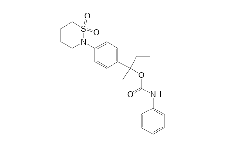 alpha-ETHYL-alpha-METHYL-p-(TETRAHYDRO-2H-1,2-THIAZIN-2-YL)BENZYL ALCOHOL, PHENYLCARBAMATE, S,S-DIOXIDE