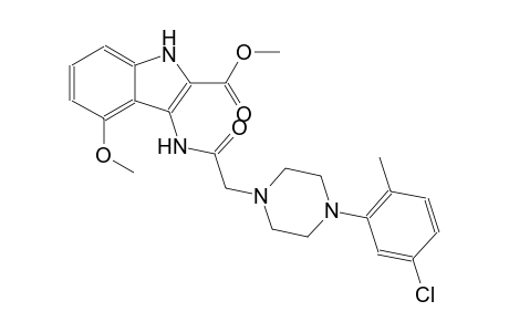 methyl 3-({[4-(5-chloro-2-methylphenyl)-1-piperazinyl]acetyl}amino)-4-methoxy-1H-indole-2-carboxylate