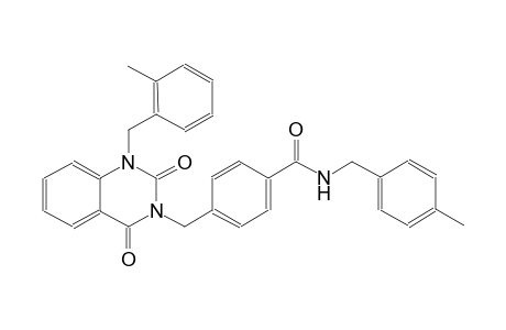 N-(4-methylbenzyl)-4-[(1-(2-methylbenzyl)-2,4-dioxo-1,4-dihydro-3(2H)-quinazolinyl)methyl]benzamide