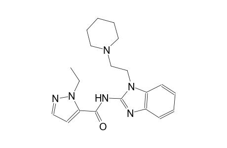 1-ethyl-N-{1-[2-(1-piperidinyl)ethyl]-1H-benzimidazol-2-yl}-1H-pyrazole-5-carboxamide