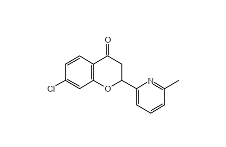 7-chloro-2-(6-methyl-2-pyridyl)-4-chromanone