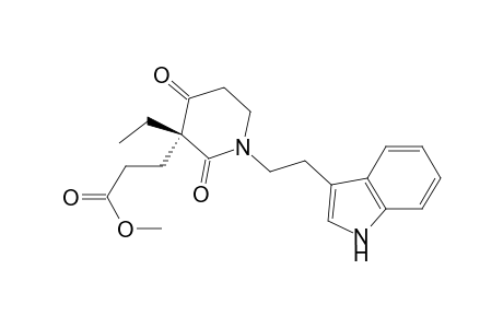 3-[(3R)-3-ethyl-1-[2-(1H-indol-3-yl)ethyl]-2,4-diketo-3-piperidyl]propionic acid methyl ester