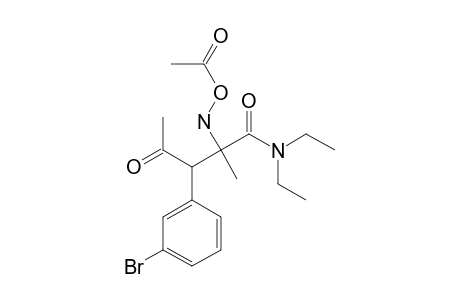 2-[(Acetyloxy)-amino]-N,N-diethyl-2-methyl-4-oxo-3-(3-bromophenyl)-pentanamide