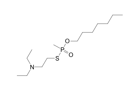 Diethyl-[2-[[heptoxy(methyl)phosphoryl]thio]ethyl]amine