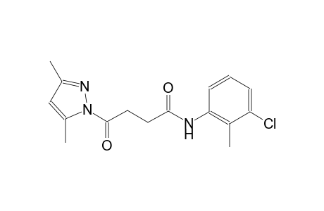 N-(3-chloro-2-methylphenyl)-4-(3,5-dimethyl-1H-pyrazol-1-yl)-4-oxobutanamide