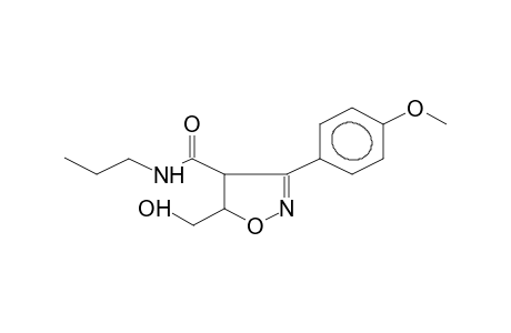 3-(4-METHOXYPHENYL)-4-PROPYLCARBAMOYL-5-HYDROXYMETHYLISOXAZOLINE