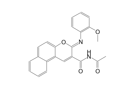 N-({(3Z)-3-[(2-methoxyphenyl)imino]-3H-benzo[f]chromen-2-yl}carbonyl)acetamide