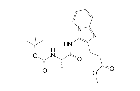3-[3-((S)-2-tert-Butoxycarbonylamino-propionylamino)-imidazo[1,2-a]pyridin-2-yl]-propionic acid methylester
