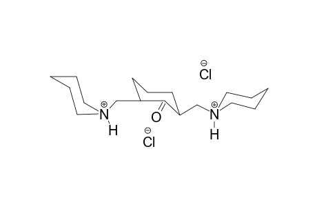 1-{[2-oxo-3-(1-piperidiniumylmethyl)cyclohexyl]methyl}piperidinium dichloride