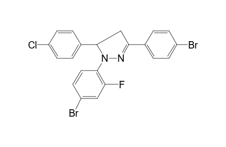 1-(4-Bromo-2-fluoro-phenyl)-3-(4-bromo-phenyl)-5-(4-chloro-phenyl)-4,5-dihydro-1H-pyrazole