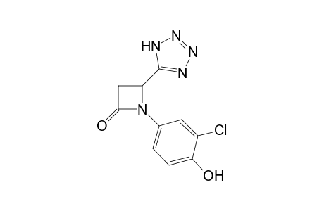 1-(3-Chloro-4-hydroxyphenyl)-4-tetrazol-5-yl-azetidin-2-one