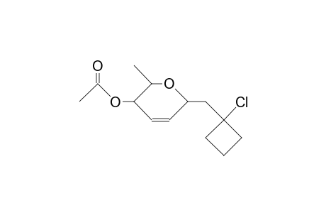 1-(1-Chloro-1-cyclobutyl)-methyl C-4-O-acetyl-1,2,3-trideoxy-L-rhamno-hex-2-eno-A-pyranoside