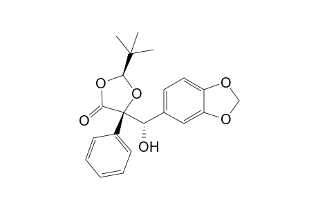 (2S,5R,1'S)-2-(tert-butyl)-5-[1'-hydroxy-1'-(3,4-methylenedioxyphenyl)methyl]-5-phenyl-1,3-dioxolane-4-one